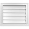 Ekena Millwork Vertical Surface Mount PVC Gable Vent w/ 2"W x 2"H , Brickmould Sill Frame, 22"W x 18"H GVPVE22X1803SN - alternate 1